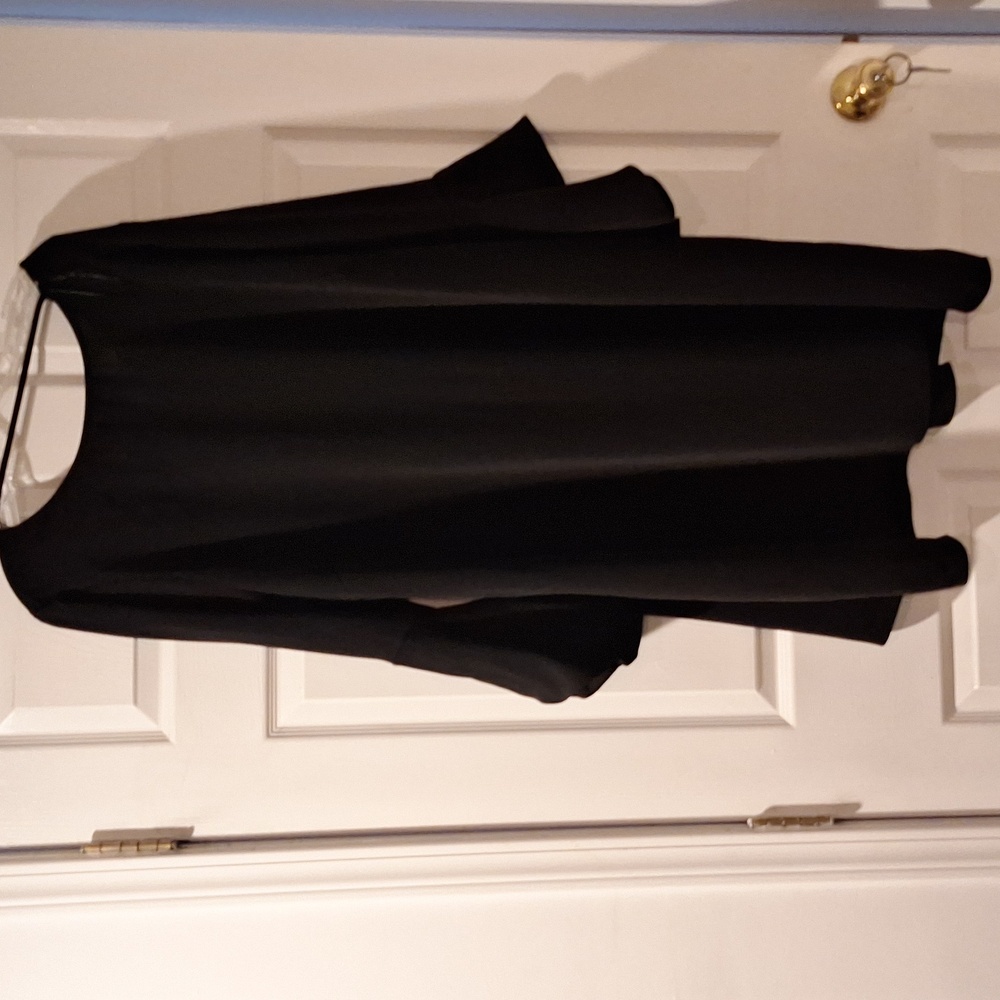 Black Dress with ruffle sleeves